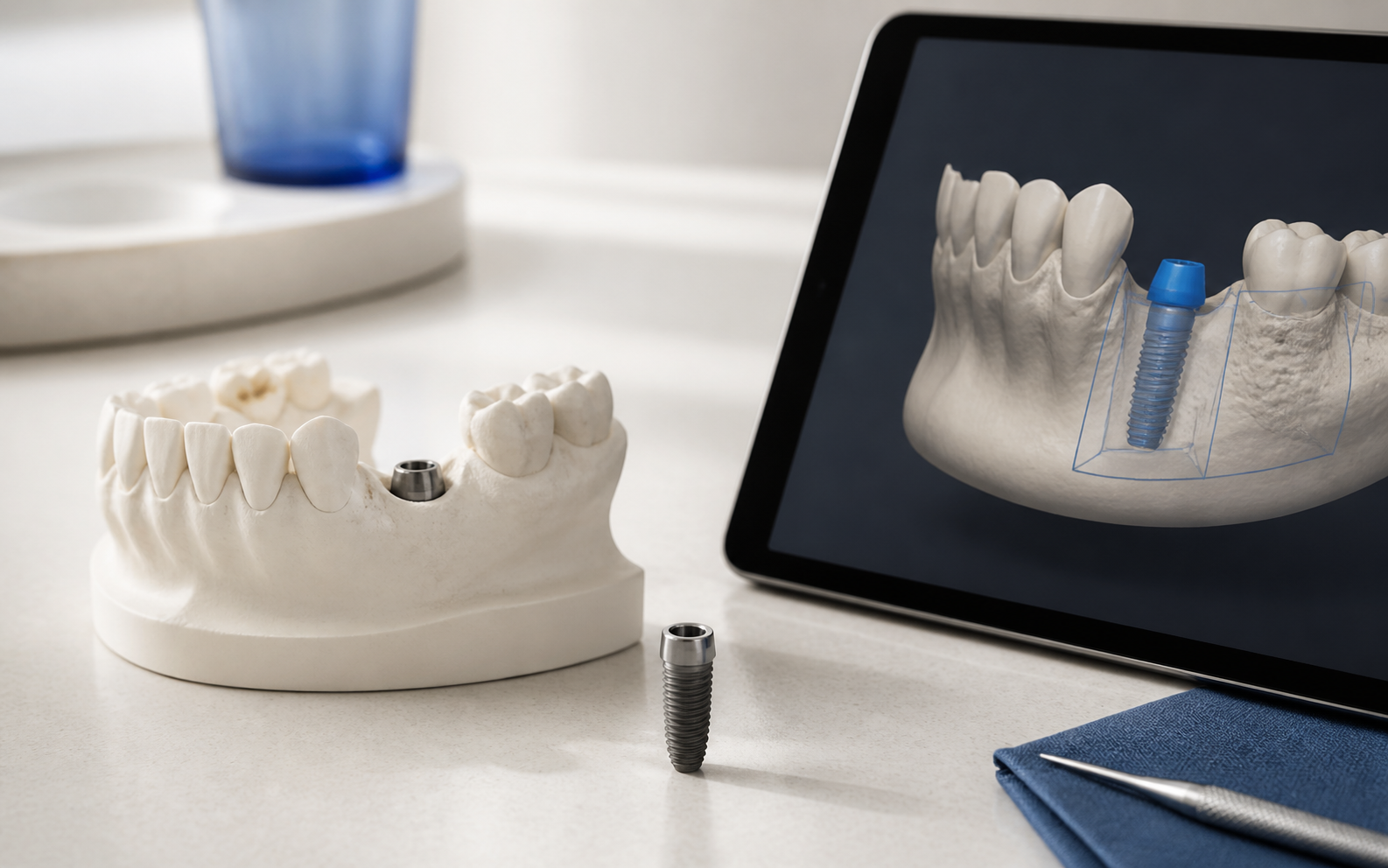 Dijital implant planlaması ve implant modeli